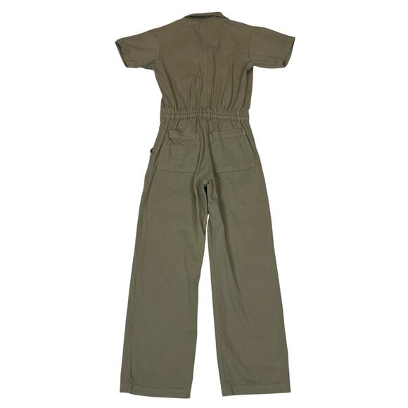 Big Bud Press Green Short Sleeve Jumpsuit Women's Small Boho Indie Twee - Picture 3 of 9